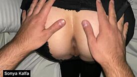 arab stepmom pulls you in for a quick doggystyle room fuck