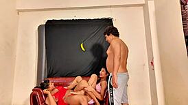 me and bff in homemade threesome... cumshots everywhere on us uttaran20