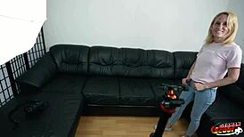 skinny german milf melisa rose gasps in rough no-condom pickup creampie fuck