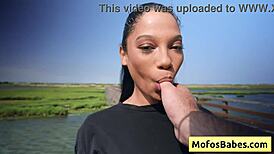 Sexy Ebony Eden West Fingers Pussy Teasing Horny Friend With Big Natural Boobs