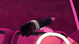 viewer begs to fuck shemale in rec room so ladyboy bends over for raw blowjob and pounding