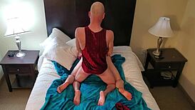 Nerdy milf with big natural tits begs for deep pussy licking and missionary fuck