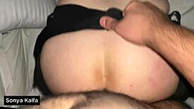 arab stepmom pulls you in for a quick doggystyle room fuck