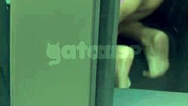 wife flashes big cock lover on street car while cuck films outside