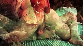 i can't get enough of this vintage hairy pussy outdoors with her pooch