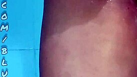 Colombian cutie Bluee Official flashes juicy pussy wondering if you want it dirty or cleaned up