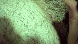 he strokes his cock to a teasing massage climax