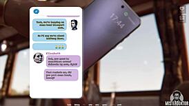 you can't resist this horny brunette babe's lingerie tits and ass massage roleplay, right?