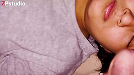 frida sucks sensually then gulps my huge load right in her hot mouth