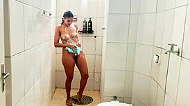 new apartment tour sparks guided shower jerkoff excitement part 4