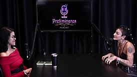 damn caroleta roots strips sheer red after social media chat