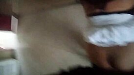 Petite latina couple sneaks creampie pussy fuck in abandoned street spot kissing wildly