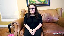 Hey watch this busty brunette harper b deepthroat then get facialed