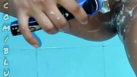 Colombian cutie Bluee Official flashes juicy pussy wondering if you want it dirty or cleaned up