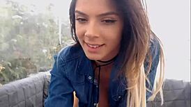 Young Webcam Girl's Big Tits Bounce Outdoor in Naughty Solo Show!
