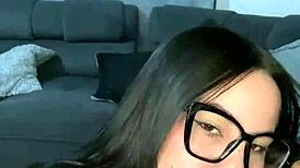 latina slut in tight dress moans as couple friends creampie her petite curvy pussy closeup