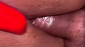 Hot wife spreads juicy ass for husband's bareback anal pounding ending in creamy bedroom creampie