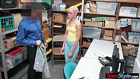 Ebony Teen Thief Camel Toe Punished By Massive Black Cock In Glasses