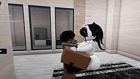 roblox adventure turns into big ass blowjob session