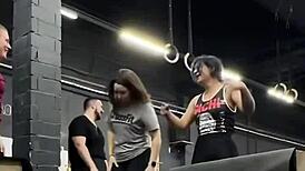 Intense daily crossfit workout session