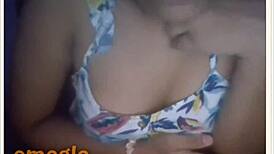 busty teen reveals her huge boobs on webcam show