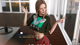 you can't resist this horny brunette babe's lingerie tits and ass massage roleplay, right?