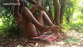 We Rip Clothes Off In Bush And Fuck Hard With Big Black Cock Making Her Squirt