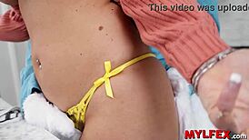 the easter bunny milf sneaks up in kitchen for deepthroat handjob surprise