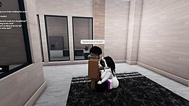 roblox adventure turns into big ass blowjob session