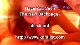 backpage chick blows me then bends for doggystyle pounding