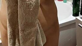 wanna watch my step sister shower? she loves it voyeur style her wet big tits are insane