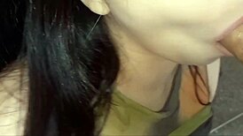 stepsister bends over for amateur anal creampie closeup with her curvy arab ass