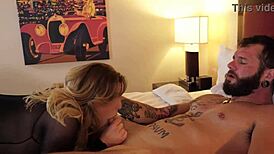 ella nova dominates johnny hill with strap-on anal toys in femdom scene