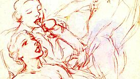 vintage erotic art captures sensual antique scenes in retro style