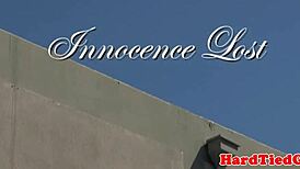 why does this tied up sub beg for more from her black dom's rough spanking