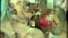 the spanish milf wife spreads her big tits pussy for doggystyle pounding then eats hot cum load