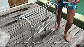 i paid repairman pussy sex then walked public street cum-faced dripping 😏💦