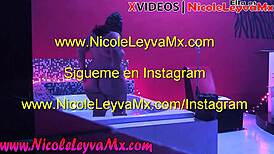 nicole leyva strips in jacuzzi for cash with fat latina bbw client