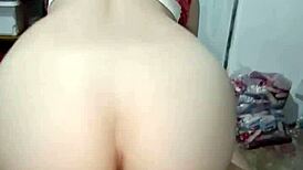 I fuck my sexy latina neighbor's fat ass gaping it homemade colombian style