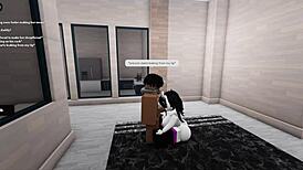 roblox adventure turns into big ass blowjob session