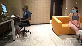 masked whores deepthroat big black cocks sloppy ball licking double facial cumshot.