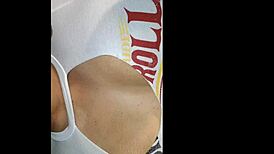 i cum all over her massive tits in explosive finish