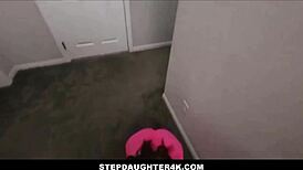 i can't believe stepbrother fucks my small tits while stepmom argues on phone... ava marina quinton james pov