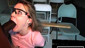 Blond Slut Wife Stuffing Wet Pussy with Teacher's Huge Cock?