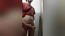Skinny Sexy Amateur Gropes Touches Naked Body Masturbating Hard On Bathroom Sink