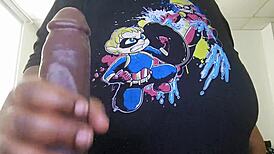 boyfriend rams huge black cock into plump bbw tits