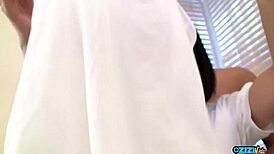 Hey mature lady, strip those clothes and play with your breasts