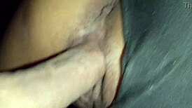 her tight shaved pussy rips from his strong hard cock thrusting deep inside