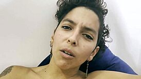 hey these two wet pussy girls blindfold their friend lick double play make him beg suffer threesome fun