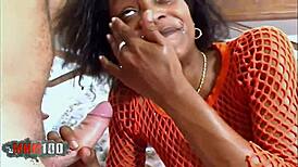 damn french ebony shania takes terry's rough interracial pounding on bed 🔥🍆💦